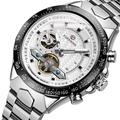 FORSINING Hommes Montre Mécanique Extérieur Sportif Mode Montre Bracelet Remontage automatique Lumineux IMPERMÉABLE Décoration Acier Suivre