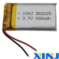 Batteria al litio polimerica Li da 3,7 V 330 mAh 1,22 Wh 502035 Lipo per GPS Sat Nav Telecamera per auto DVC DVR Registratore di guida Altoparlante Bluetooth
