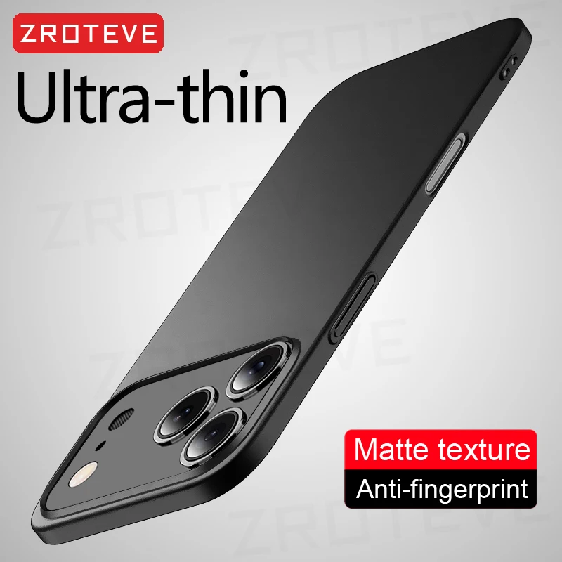 Cover Rigida Opaca Sottile ZROTEVE per iPhone 17 Pro Max, Compatibile con iPhone 17 Air, 17e, 16, 16e, 15, 14, 12, 13, iPhone 16 Plus, iPhone 13