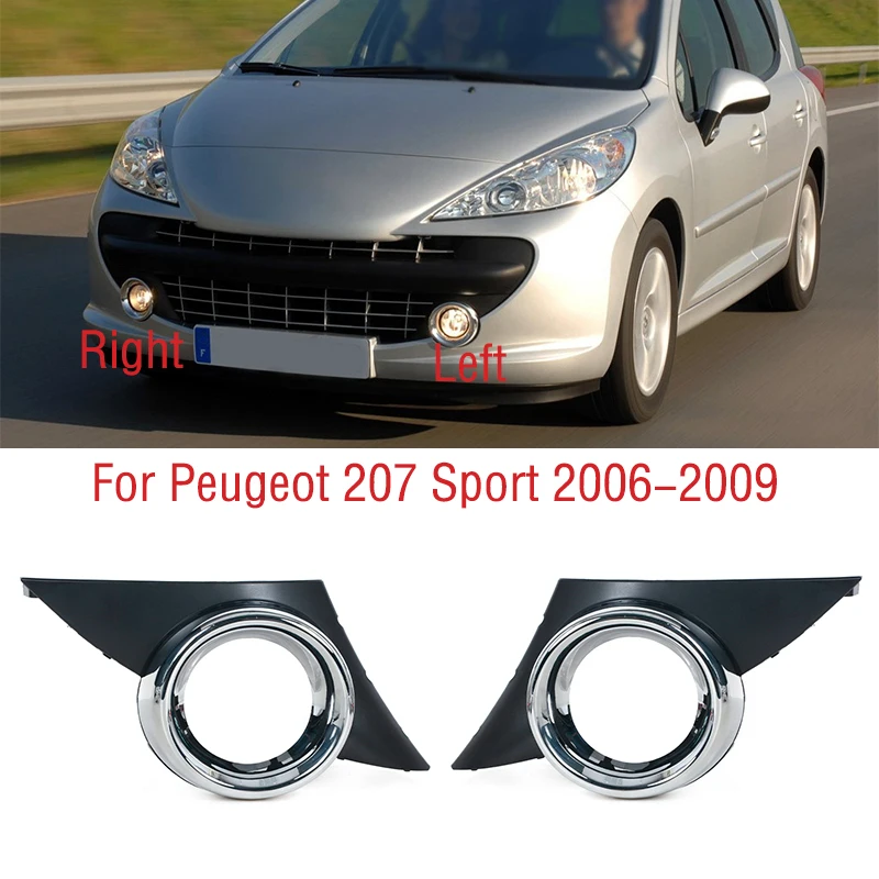 Per Peugeot 207 Sport 2006 2007 2008 2009 Auto Paraurti Anteriore Fendinebbia Lampada Della Copertura del Telaio Fendinebbia Fendinebbia Trim Cap Hood