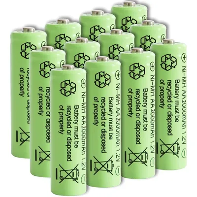 1-24PC 2000mah AAA Battery 1.2V NiMH AAA Rechargeable Batteries aaa Clock Toys Mouse Battery with AAA/AA Battery Holder