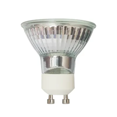 Gu10 Base Lampara 220v Halogen Bulb Spot Light,hal-gu10 Wholesale 35w 50w Glass White Halogen Light 50 Watt 360 95 5000