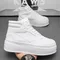 Board Shoes 2024 New White Shoes Women Boots Casual Shoes British Style High Board Shoes Small White