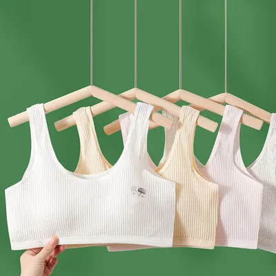 9-18 Years Teen Girls' Training Bra Lingerie Teenages Students Kids Bras Junior High School Girls' Bras Adolescent Puberty