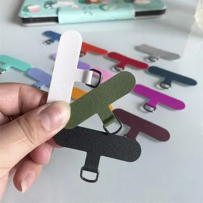 2024 New Cellphone Strap T-shaped Plate Sheet Mobile Phone Case Braid Lanyard Accessories Weave Card for iPhone Xiaomi Samsung