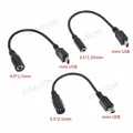 Spina di alimentazione cc giacca impermeabile 5.5*2.1mm 4.0*1.7mm femmina a Micro USB / Mini USB/cavo adattatore maschio di tipo C