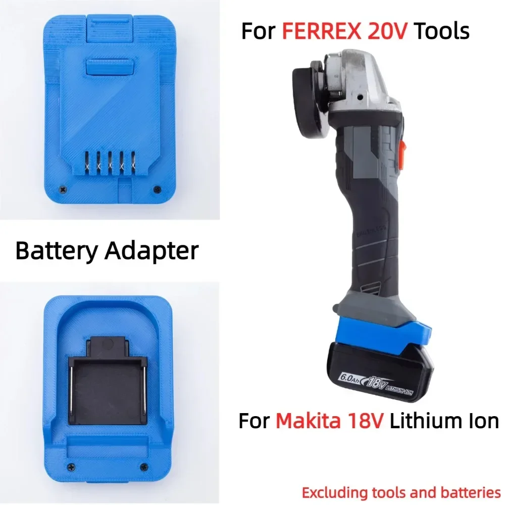 Adattatore batteria per convertitore batteria al litio Makita 18V LXT BL TO Aldi FERREX 20V Utensili per trapano a batteria senza spazzole (solo adattatore)