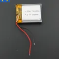 Batteria LiPo ricaricabile ai polimeri di litio da 3,7 V 300 mAh 1,11 Wh 702025 Per GPS Sat Nav Telecamera per auto Registratore di guida Altoparlante Bluetooth