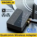 VAORLO Qualcomm Bluetooth 5.3 Ricevitore Trasmettitore aptX HD/LL Bassa latenza Jack 3,5 mm AUX RCA Adattatore audio stereo wireless per altoparlante cablato PC TV Amp