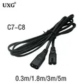 Presa IEC 60320 C8 a presa C7 prolunga maschio a femmina cavo adattatore principale cavo 1.8M-5M per telecamera TV apple PS4