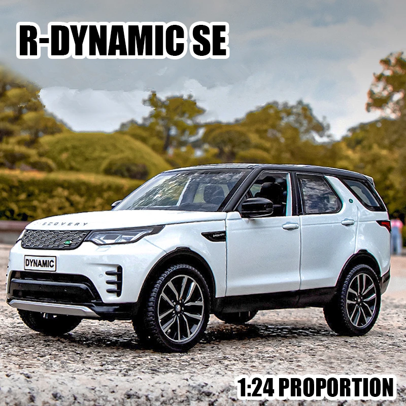 1/24 Discovery Evoque R-Dynamic SE SUV Alloy Car Model Diecast Metal Toy Vehicles Car Model Sound and Light Collection Kids Gift