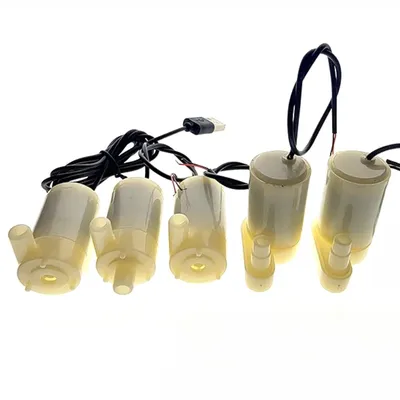 Brand New Micro Submersible and Amphibious DC Motor Pump Water Pump 3/4.5V 80-100L/H DC Motor 3V Submersible Pump 3W Water Pipe