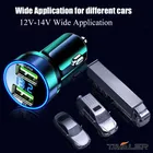 Caricatore automatico USB PD Caricatore per telefono 120W QC3.0 Ricarica rapida per iPhone Adattatore per accendisigari Caricatore per auto con misurazione della pressione