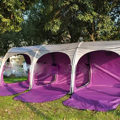 Attachable Beach Tent Sun Shelter 4 Person Heat and Light-Blocking UPF50+ UV Protection Sun Shade Easy Setup Camping Canopny