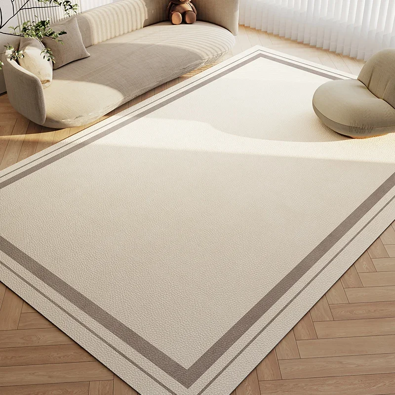 Wabi-sabi Wind Living Room Carpets Home Decoration Waterproof Balcony Leather Carpet Kitchen PVC Oil-proof Rug Entrance Door Mat