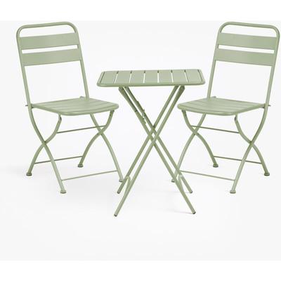 Sklum - Janti Gartentisch-Set (60 x 60 cm) und 2 Klappstühle Iceberg Image