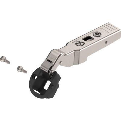 Blum - clip top Winkelscharnier für Glastüren 45° ii, aufschlagend, Topf: Schrauben, schwarz/nickel Image