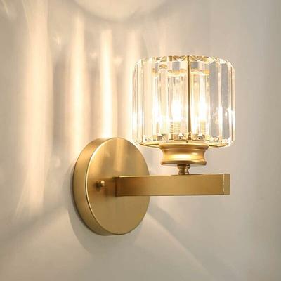 Metall-LED-Wandlampe, postmodern, exquisite Kristall-Wandlampe, Heimdekoration, Wandlampe, Image