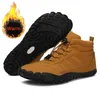 Winter Schnee Stiefel Männer Pelz Große Größe 47, Wasserdichte Stiefeletten Plüsch Barfuß Wanderschuhe Outdoor Arbeit Schuhe Damen Schnee Stiefel