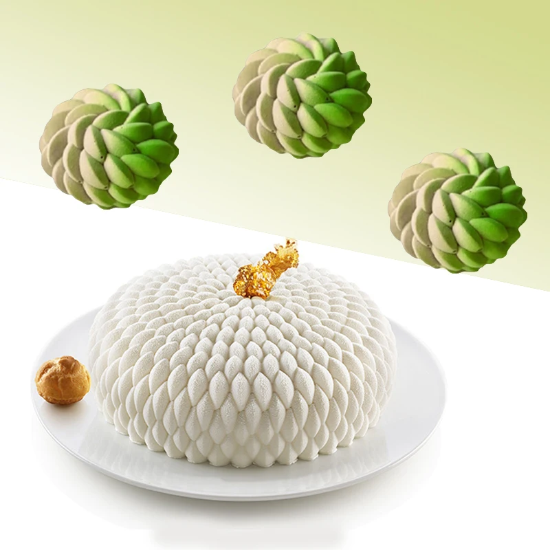 1 oder 6 Zellen Mousse Kuchen formen Futon oder Santa ana Design Silikon Kuchen formen Lebensmittel qualität Dessert Backwerk zeuge Küche Back geschirr