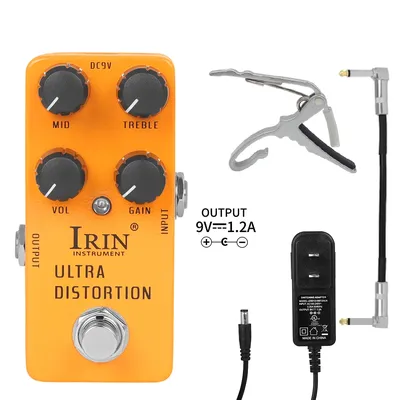 IRIN RS-17 Ultra Distortion Gitarreneffektpedal High-Gain Distortion Effekte True Bypass Pedale Gitarrenzubehör