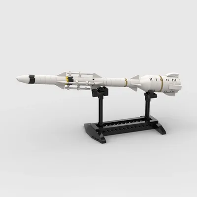 Moc SM-6 Rakete Raketen modell DIY zusammen gebaut Bausteine pädagogische Jungen Spielzeug Kinder Weihnachten kreative Geschenke Image