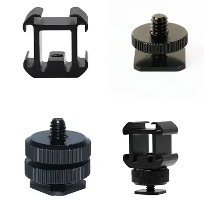 Triple Hot Shoe Mount Adapter Hot Shoe Flash Stand Adapter Kit für DSLR Kamera Rig Kamera Blitzschuh