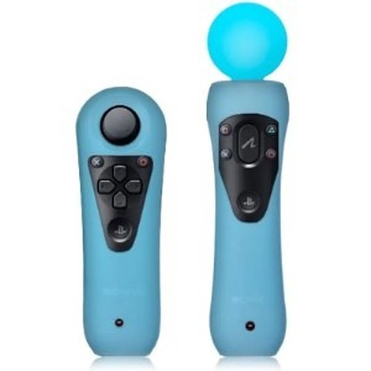 2er-Pack Silikonhüllen für Playstation Move Ps3-Controller in verschiedenen Farben Image