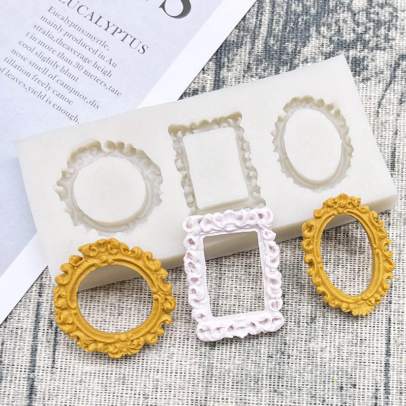 Rahmen Silikon Form Sugar Cupcake Backform Fondant Kuchen Dekorieren Werkzeuge Image