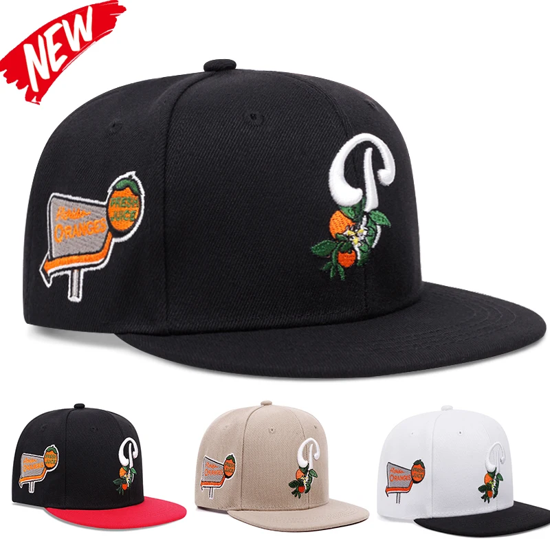 Männer Mode Blatt Stickerei Snapback Hüte Einstellbare Hip Hop Baseball Kappe Für Erwachsene Baseball Sport Freizeit Caps