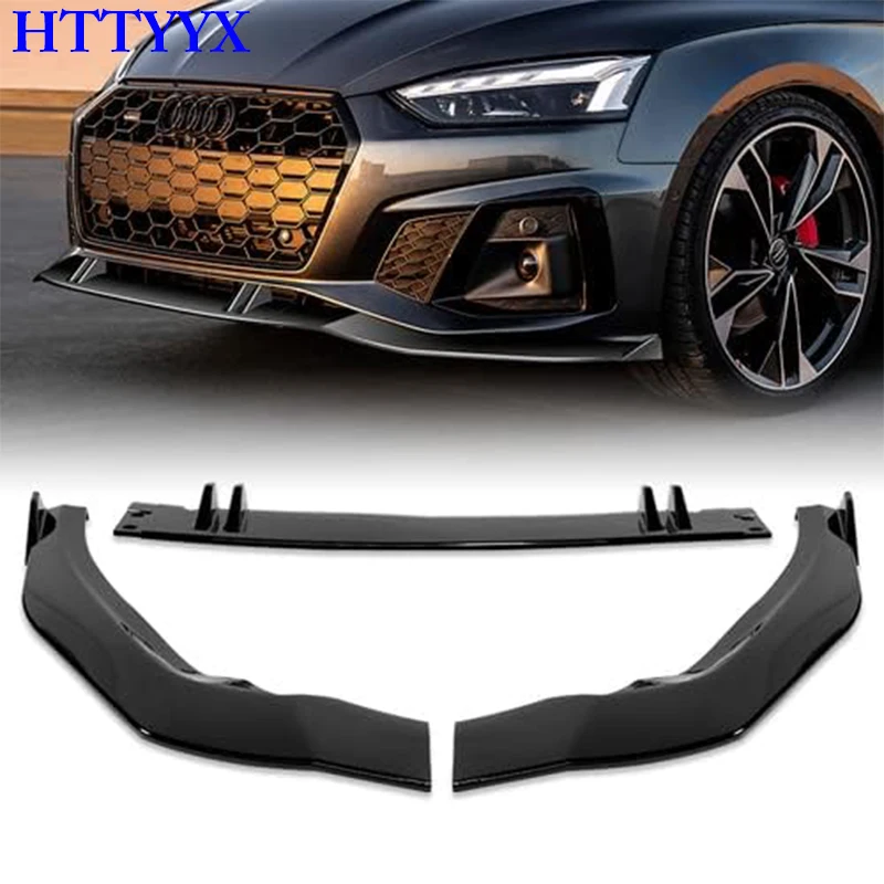 Httyyx Front stoßstange Splitter Lippen diffusor Body Kit Spoiler Guard passend für Audi A5 S5 Sportback/Coupé/Cabriolet S-LINE 2014-2018 Image