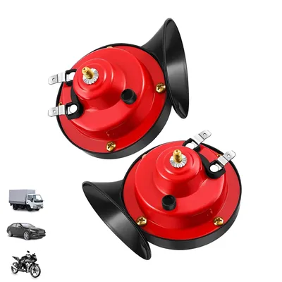 2 stücke Rot 120db Super Horn Für 12V Netzteile Auto Boot Motorräder Automotive Lautsprecher Auto