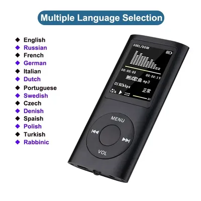 Sport Nette FM Radio karte MP3 MP4 Player Tragbare Mit 1,8 "LCD Unterstützung Musik Video Medien MP3 Image