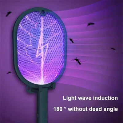 Elektrische Mücken klatsche 2-in-1 Fliegen klatsche Falle elektrische Mücken vernichter USB wiederauf ladbare Mücken schläger Fliegenfalle Bug Zapper