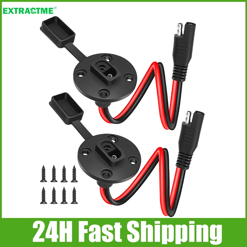 Sae Steckdose Seitenwand anschluss wetterfest sae Schnell anschluss Solar panel halterung Universal bündig monti erbarer Stecker 12awg sae Image