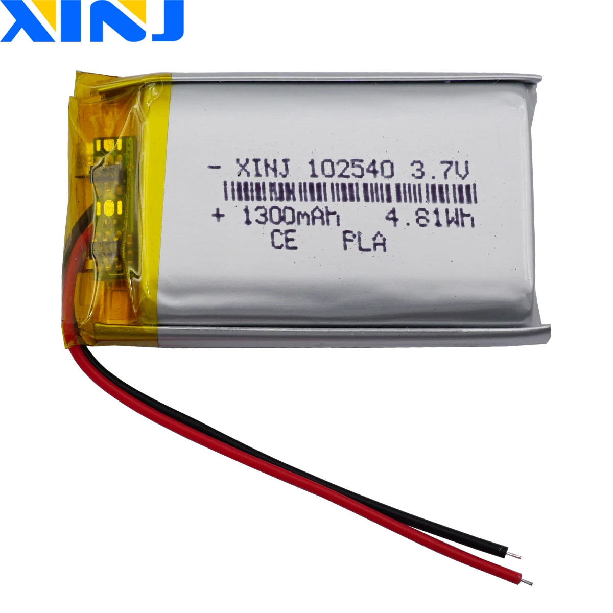 3,7 V 1300mAh 4,81 Wh wiederauf ladbare Polymer-Li-Lithium-Lipo-Batterie für GPS-Bluetooth-Lautsprecher LED-Licht Dashcam-Auto kamera Image