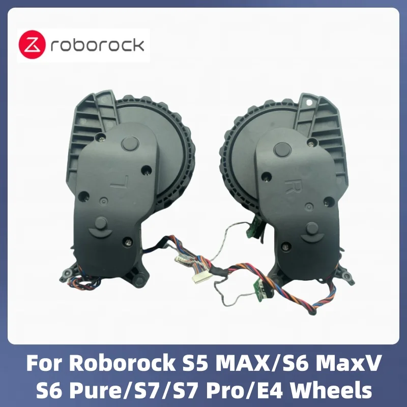 Original Für Roborock S5 MAX/ S6 MaxV/S6 Pure/S7 Pro/ E4 Staubsauger Zubehör Rechts Links gehen Räder Teile Image