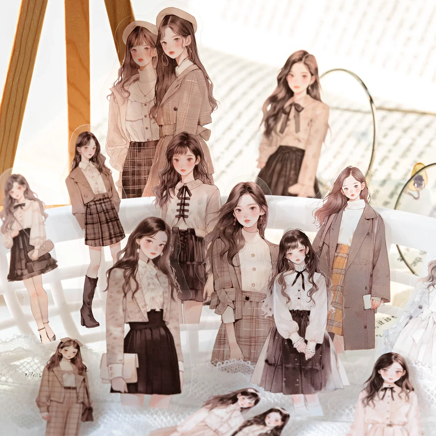 30 teile/paket PET Aufkleber Ästhetik DIY Scrapbooking Liefert Collage Junk Journal Planer Dekor Aufkleber Image