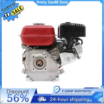 4-Takt-Benzinmotor, 7,5 PS, gasbetriebener tragbarer Generator, 4 kW Motor, Zugstart-Benzinmotor für Wasserpumpen und Vibratoren