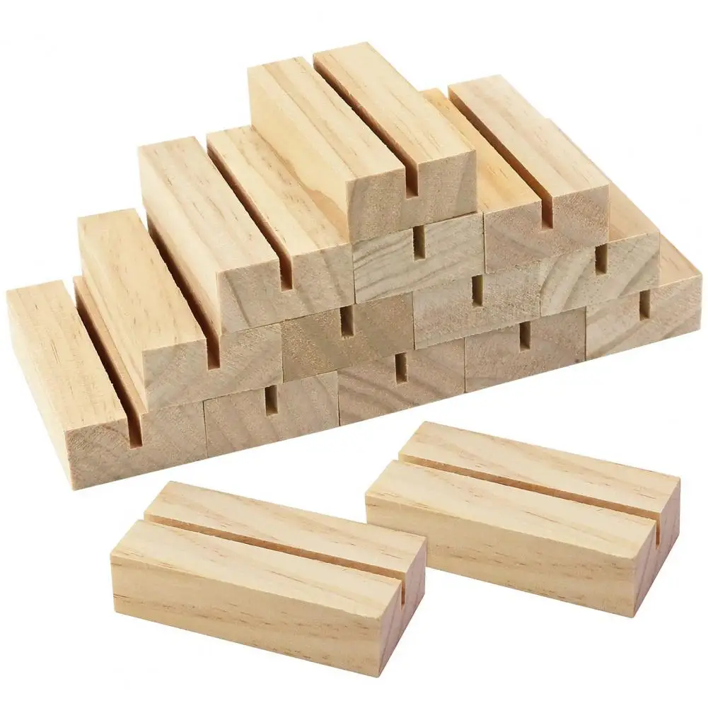 Holz karten halter Basis hochfeste Tisch karten halter Postkarte Visitenkarte halter Halterung Image