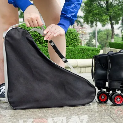 1 stücke Wasserdichte Polyester Tragetasche Tragbare Skate Tasche Dick und Breite Für Ice Roller Skating Inline Speed Skates Träger tasche