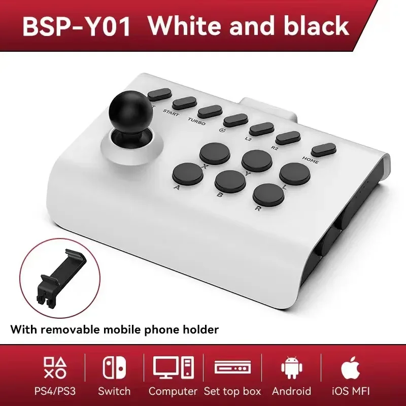 BSP-Y01 für Schalter für ps3/ps4 Arcade-Spiel Rocker Bluetooth Wireless 2,4g Game Controller für TV PC iOS Android Steam Joystick