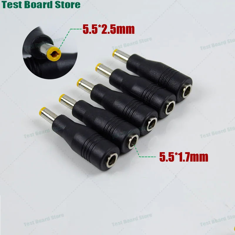 1 Stück DC-Adapter 5,5 x 1,7 Buchse auf 5,5 x 2,5 Stecker Laptop-Netzstecker Netzteil Netzteil Konverterstecker für Acer Image