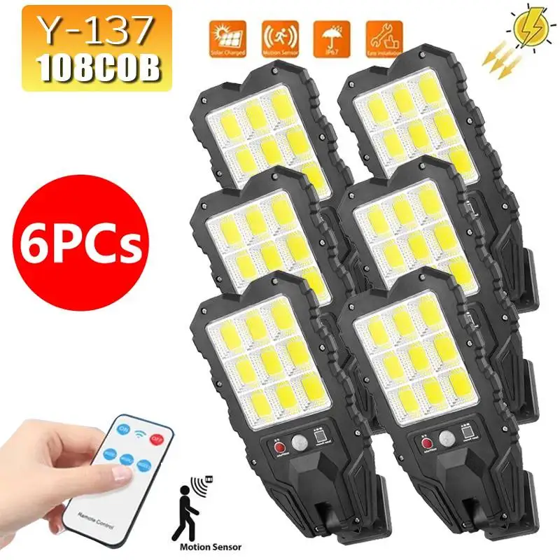 Solar Outdoor LED Innenhof Wand leuchte mit 3 Modus wasserdichten Bewegungs sensor Sicherheits beleuchtung Straßen laternen für Garten Terrasse Weg Image