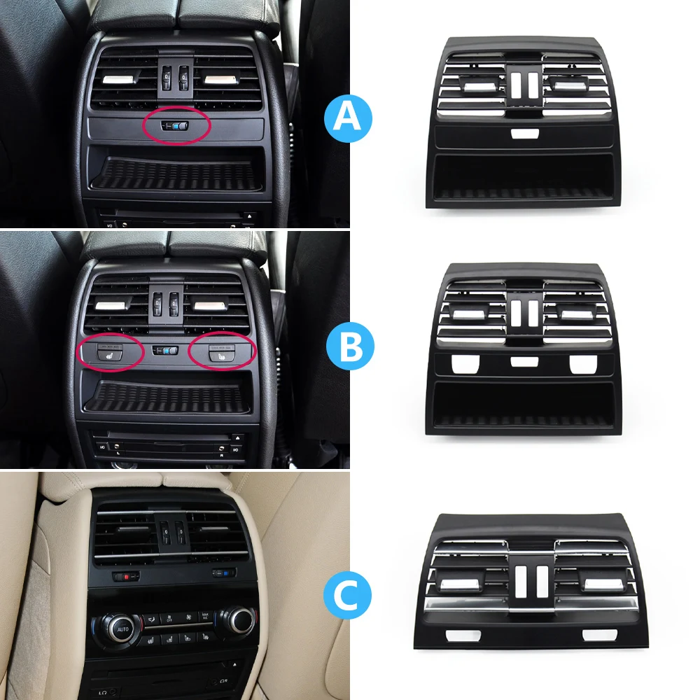 Auto Heck klimaanlage AC Entlüftung gitter Auslass abdeckung Ersatz für BMW 7er Serie F01 F02 F04 2009 2016 2013-2015 Image