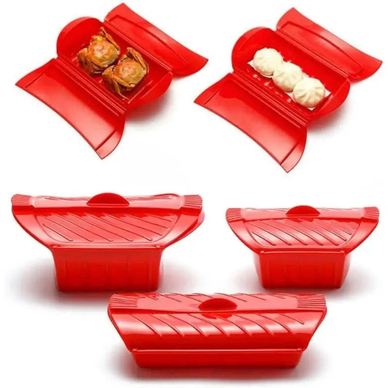 Praktischer Silikon dampfer leicht zu reinigen Dampf gestell umwelt freundliches Silikon dampf gehäuse mikrowellen geeigneter Lebensmittel kocher Koch zubehör Image