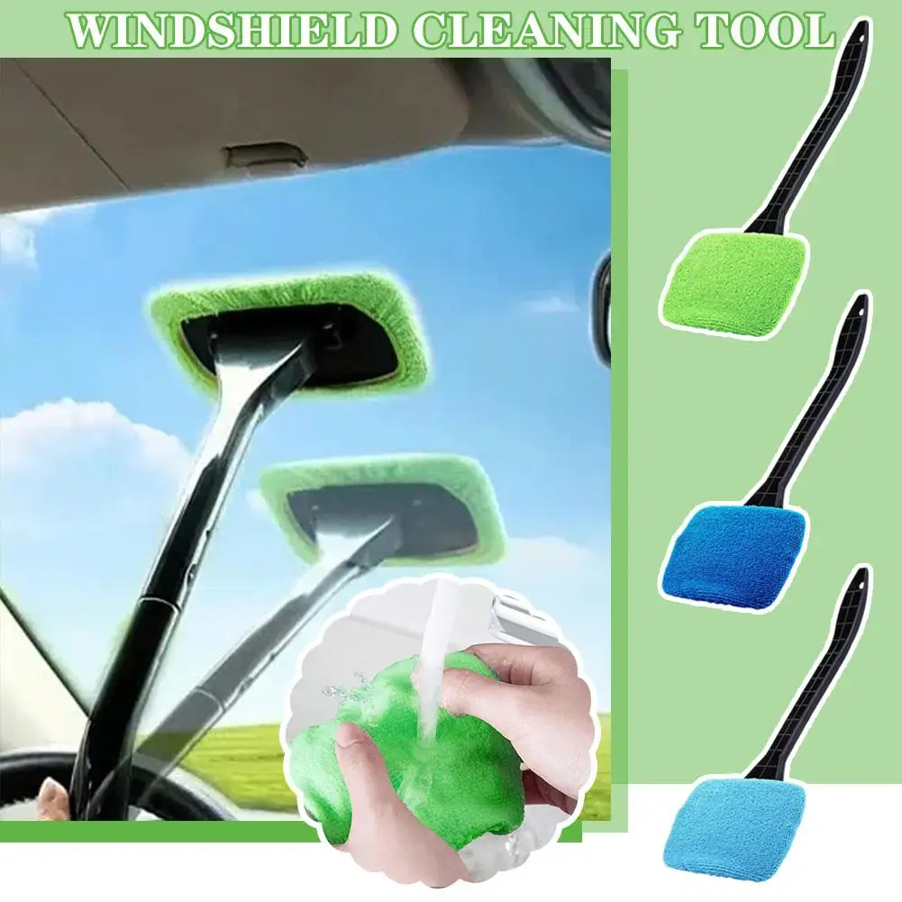 Neue Auto Frontscheibe Windschutz scheibe Entgiftung bürste Stauben tfernung Auto Reinigungs werkzeug für Haushalts glas mit langem Griff saubere Bürsten Image