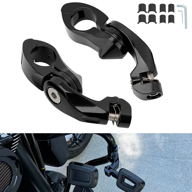 Motorrad kurz abgewinkelt verstellbar Autobahn Peg 1.25 "Motors chutz Fußstützen halterung Kit für Harley Honda Kawasaki Suzuki Yamaha