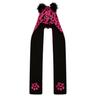 Dare 2B Childrens Unisex Childrens/Kids Snowplay Leopard Print 3 in 1 Hat Scarf (Pure Pink/Black) - Size 7-8Y