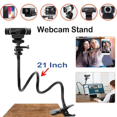 Flexible Desk Mount Gooseneck Camera Bracket Desk Jaw Clamp Flexible Gooseneck Stand for
